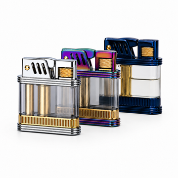 Zoro Z716 Genuine Lighter – Ultra Compact, Transparent, Easy to Replace Flint & Wick, Includes 3 Extra Flints