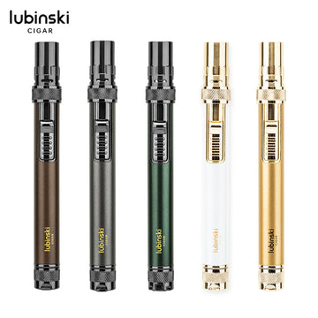 Lubinski Luxury Cigar Lighter Single Blue Flame Multi-functional Cigar Holder YJA-10047