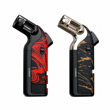 Honest BCZ857-1 Horizontal Torch Lighter – Genuine, Single Windproof Jet, with Cigar Punch & Flame Lock
