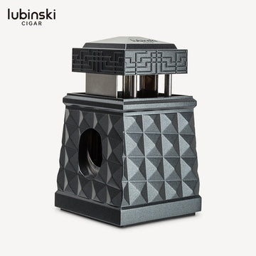 Lubinski YJA-90002 Desktop Multi-Function Cigar Cutter – Straight Cut & V-Cut Cigar Accessory