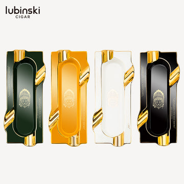 Lubinski YJA-20034 Premium 4-Cigar Ashtray – Elegant Luxury Cigar Accessory