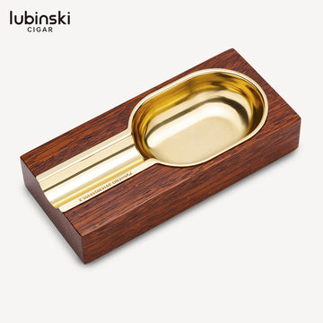 Lubinski LB-072 Single Cigar Ashtray – Premium Compact Cigar Accessory
